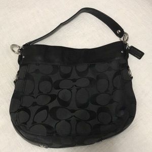 Large black Coach purse